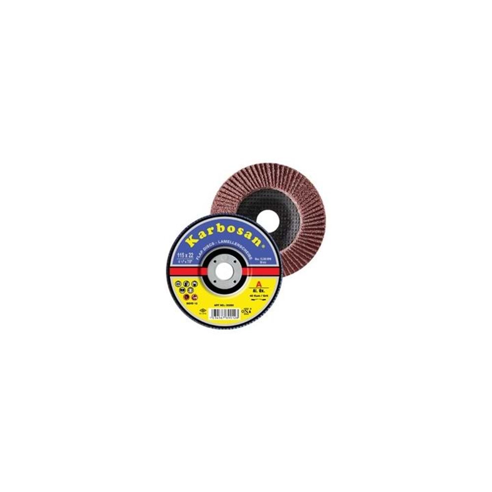 Karbosan 115 Flap Disk Nk 40 (Premıum) 982930