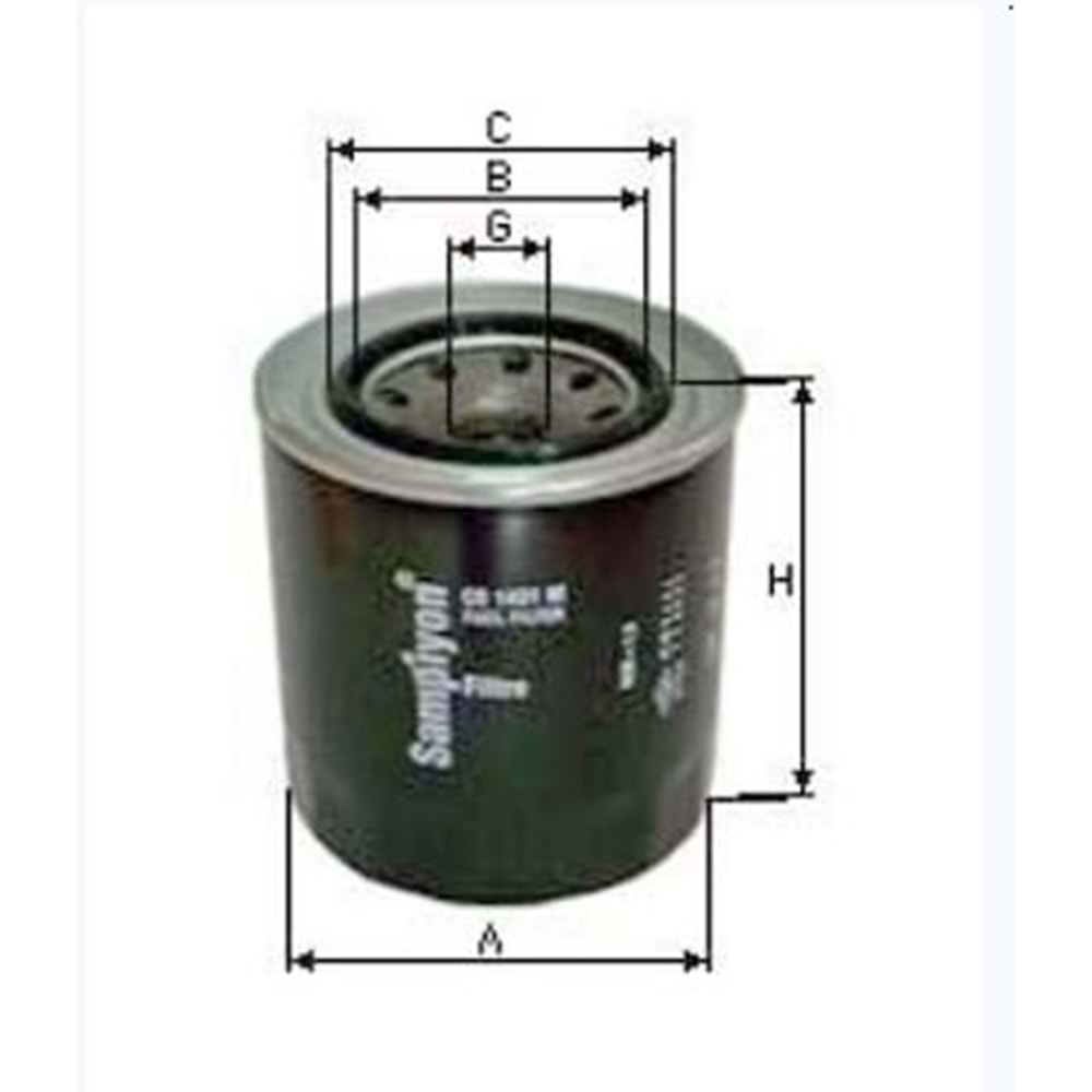 YAG FILTRESI FORD TRANSİT CONNECT 02-13(1.8DI-TDCI) - ŞAMPİYON CS 1605