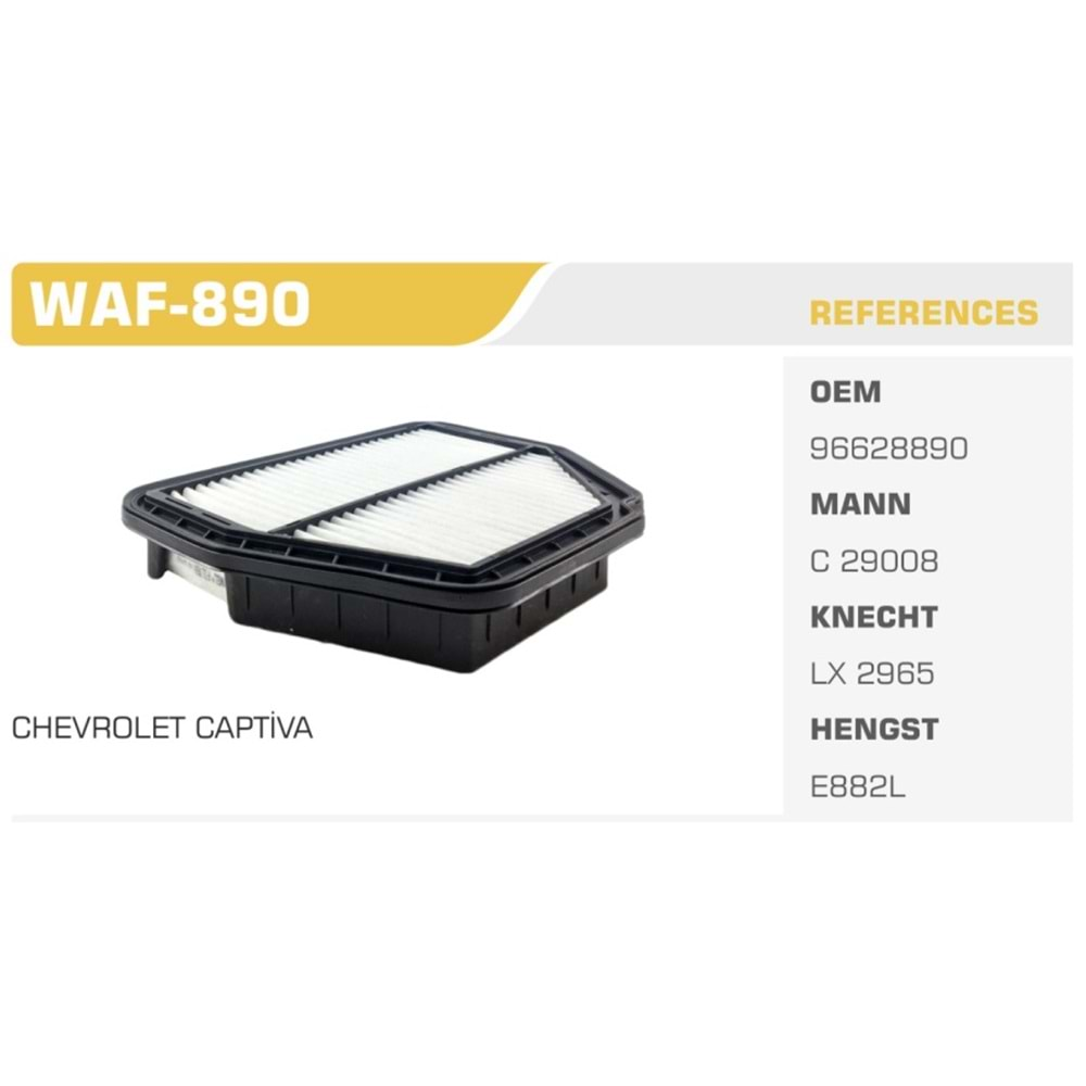 WAF 890 HAVA FİLTRESİ CHEVROLET CAPTİVA ANTARA - WINKEL - WAF 890