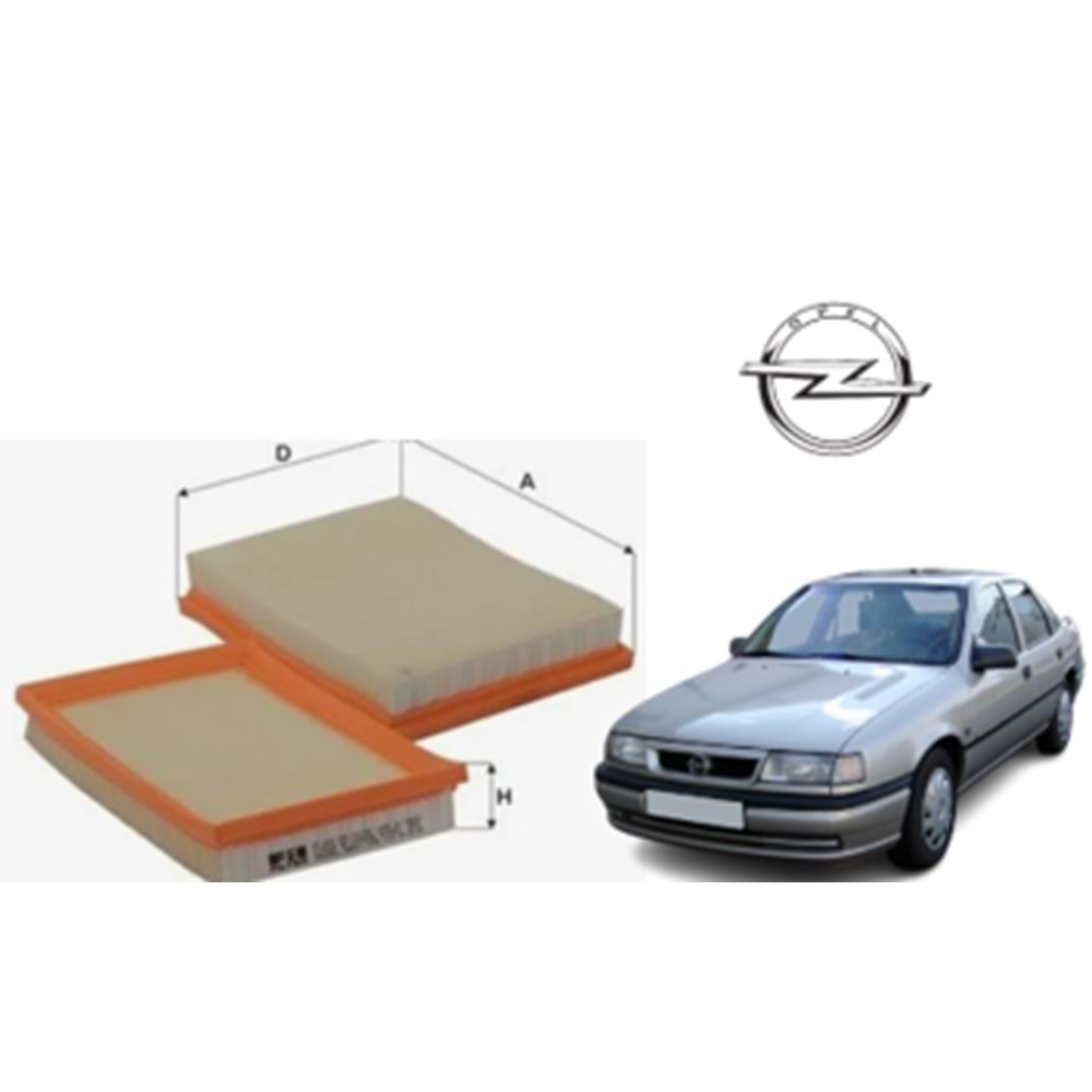 GHP 6312 X4 HAVA FİLTRESİ OPLE VECTRA A