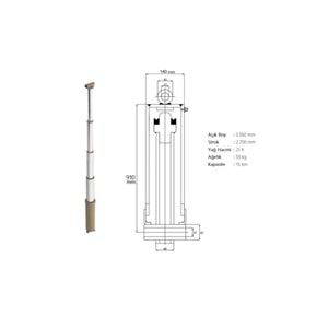 90 CM 4 KD GENİŞ KOVAN PİSTON