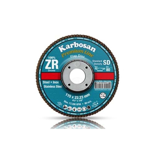 Karbosan 115Mm Gold Premium Line Yüksek Yoğunluk Flap Disk Zr 60 983540