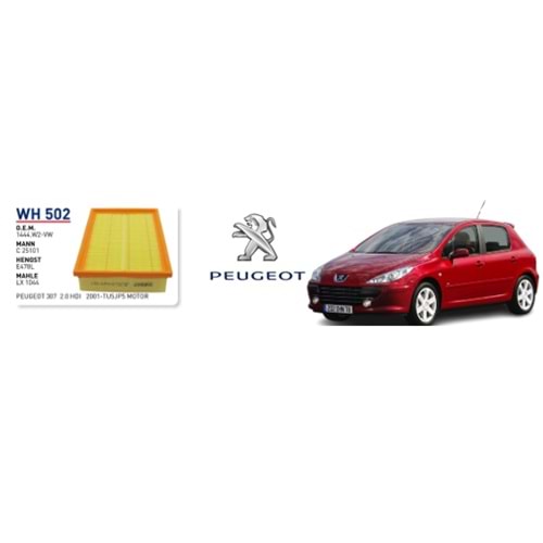 SA 373 HAVA FİLTRESİ PEJO 307 -206 CITOEN C4 SARD