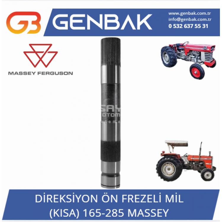 DİREKSİYON ÖN FREZELİ MİL KISA MF