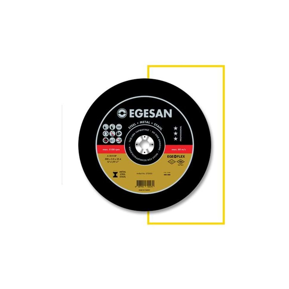 Egesan 230*3 Metal Kesici (Düz - 272027 / Eğri - 272026)