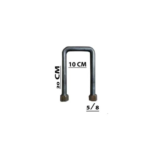 5/8 20 CM - ARA 10 CM U BAĞLANTI