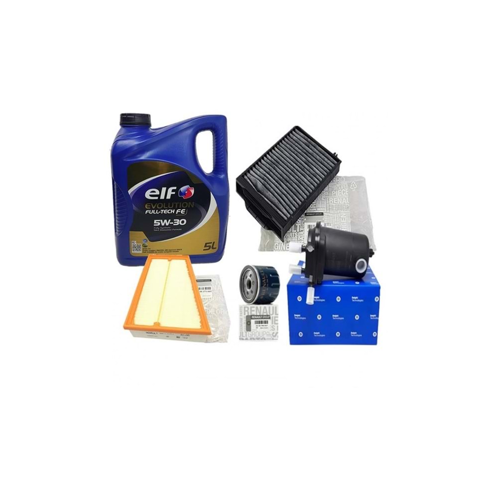 Megane 2 Yağ Bakım Seti 1,6 16 Valf Castrol Magnatec 10w40 A3/B4 4Lt
